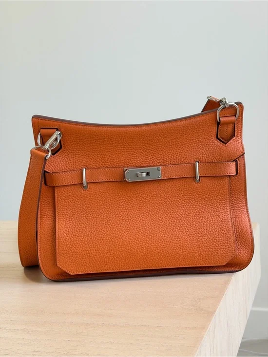 Hermes Orange Jypsiere Bag Clemence 28