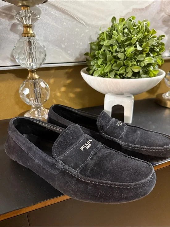 Prada Suede Loafers