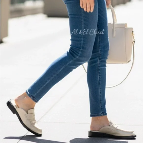 Steve Madden Mulberry Bone Leather Mule Loafers Size 8.5 | New in Box