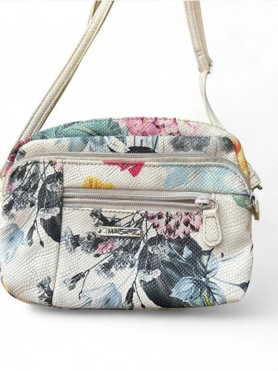 Multi-Color Floral Crossbody Bag by