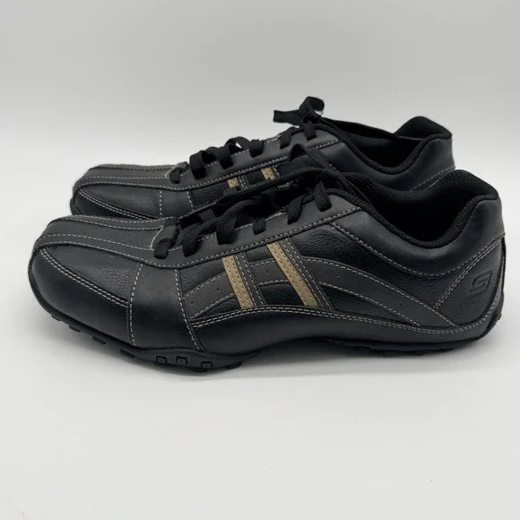 Skechers Shoes Men's Size 11 Black Citywalk Malton Leather Oxford