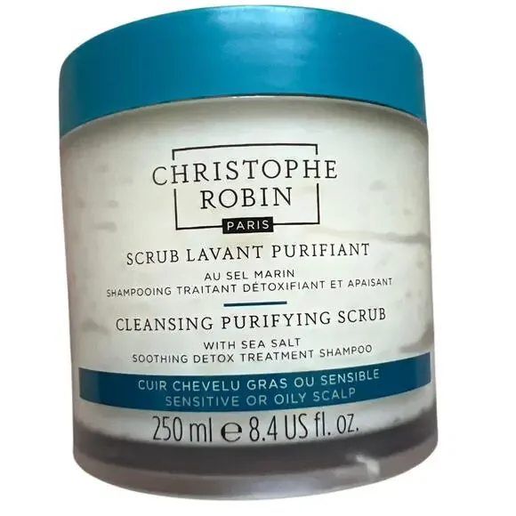 Christophe Robin Cleansing Purifying Scrub Detox Shampoo Sensitive Oily Scalp