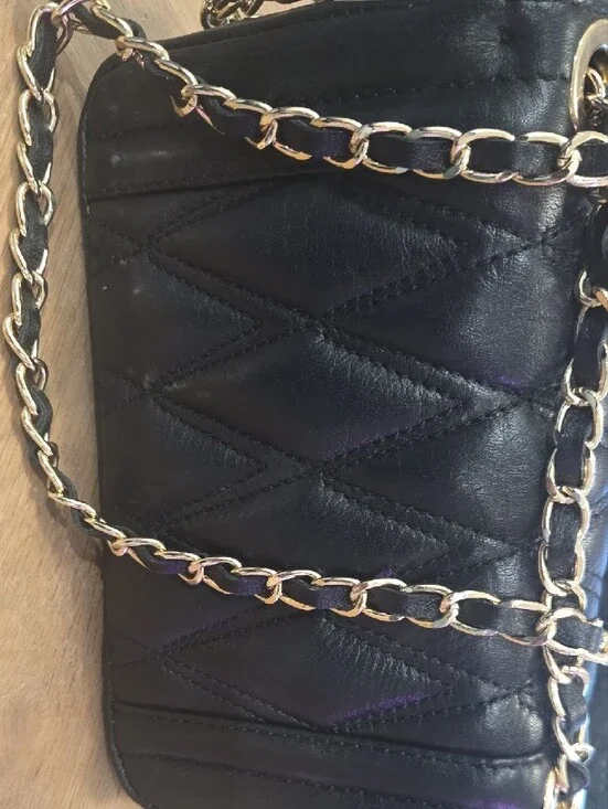 Valentino by Mario Valentino Beatriz D Quilted Leather Shoulder / Crossbody Bag