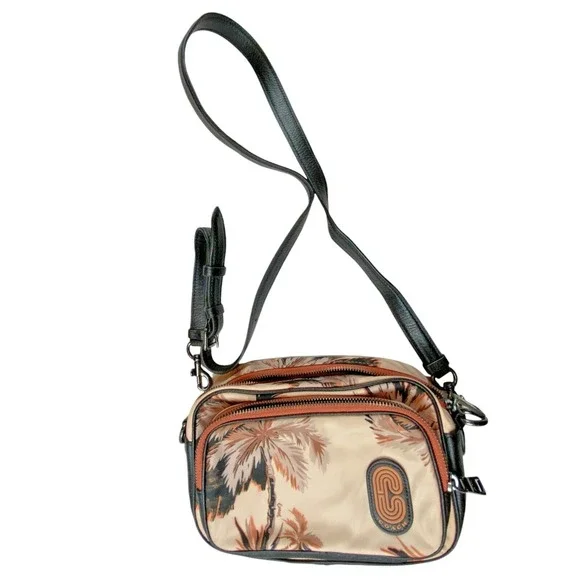 Coach Court Crossbody Shoulder Bag With Glowing Palm Print Leather Strap NWOT