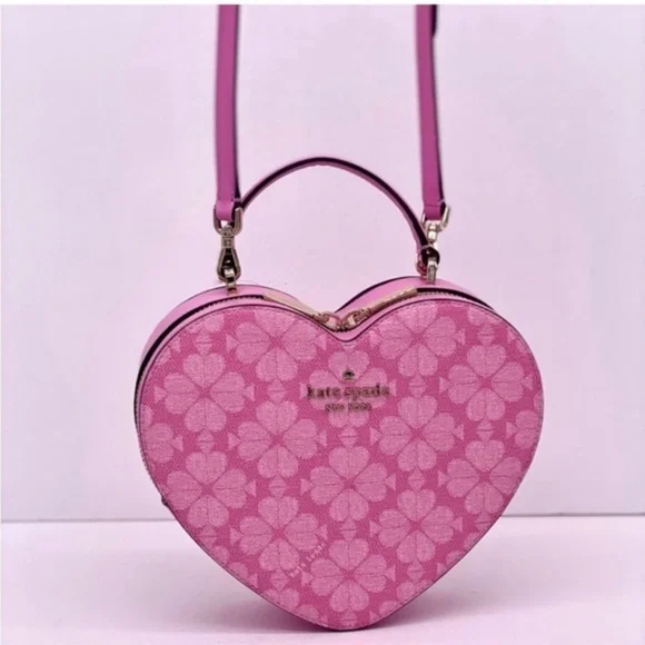 Kate Spade Love Shack Spade Flower Heart Crossbody, Parisian Rose Color