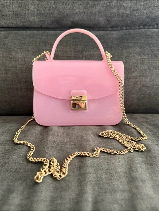 Furla Candy Metropolis Mini Crossbody Bag - Pink Jelly PVC