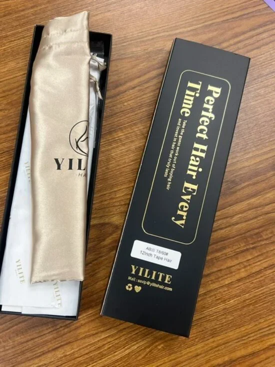 New YILITE Light Brown to Platinum Blonde Invisible Tape In Extensions 20Pcs