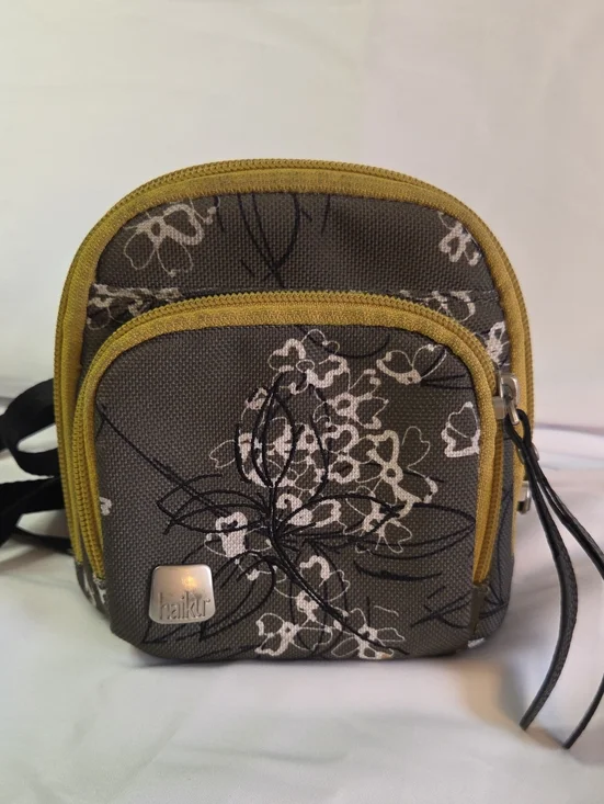Haiku Olive Green Floral Accent Crossbody