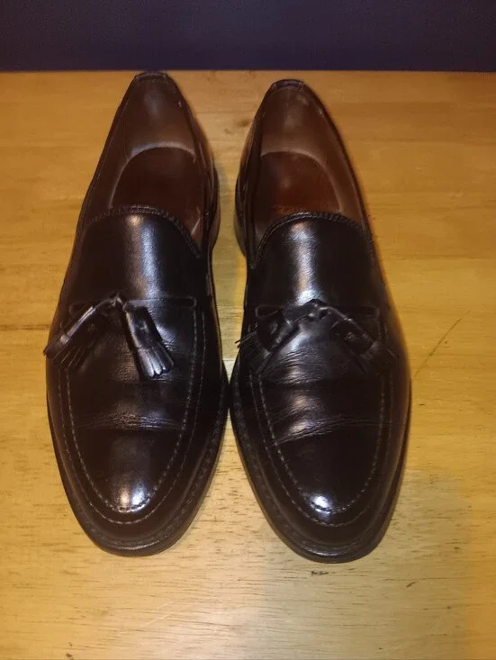 Allen Edmonds Grayson Leather Tassle Loafers Size 9