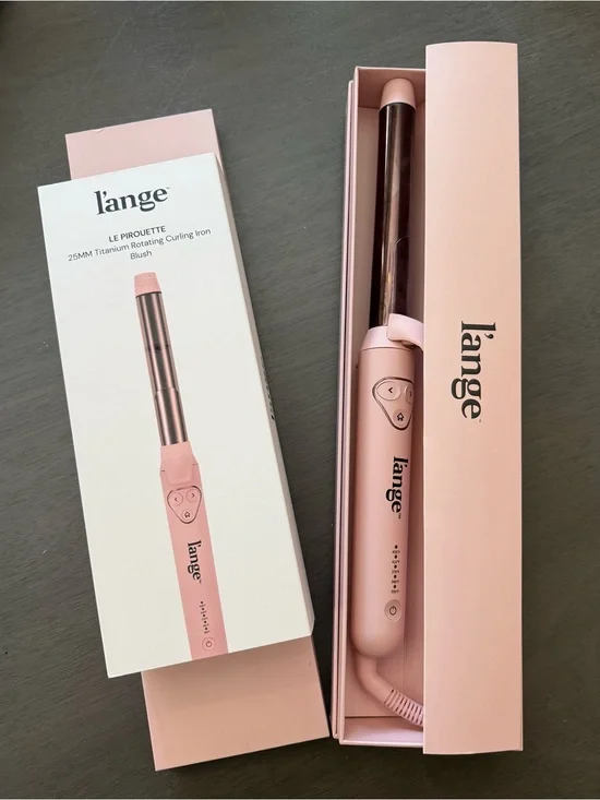 L'ange Le Pirouette 25mm Rotating Curling Iron - Blush