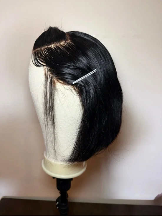 Custom 10” Human Hair Lace Front Wig – Ready to Wear ✨
