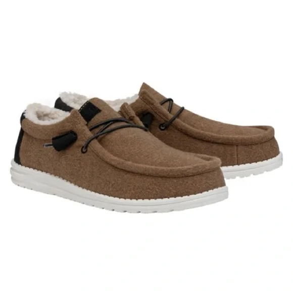 🆕 Hey Dude Wally Warmth Mens Slip-on Size 8 Casual Brown