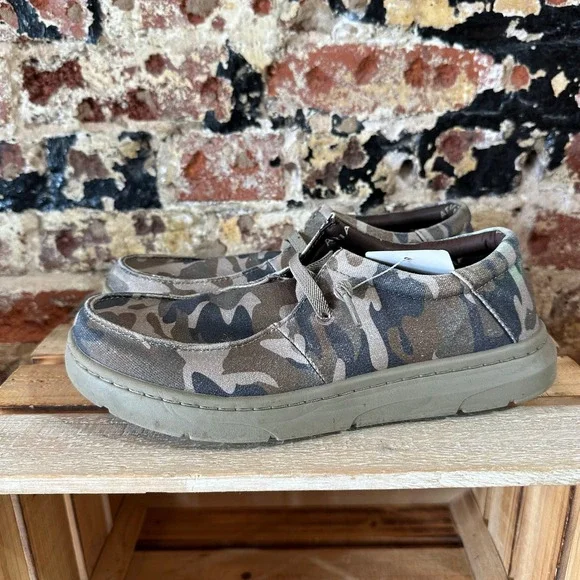 Ariat Hilo Camo Stretch Lace Loafers Mens 7.5 D Casual Shoes 10040443