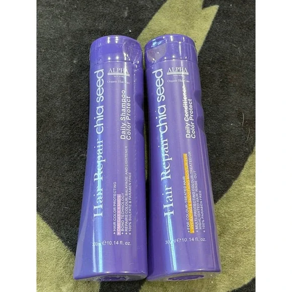 Alpha New York Hair Repair Chia Seed Daily Shampoo & Conditioner Set 10.14oz Duo