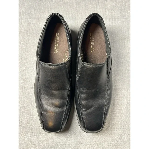 Bostonian Flexlite Wenham Black Leather Slip-On Dress Shoes Men's Size 10.5 M
