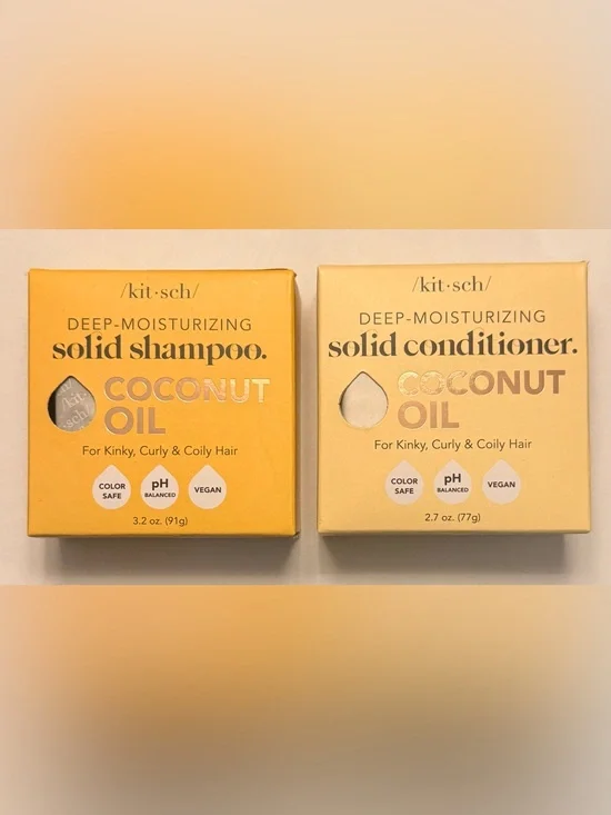 Kitsch Solid Coconut Oil Shampoo & Conditioner (BRAND NEW)