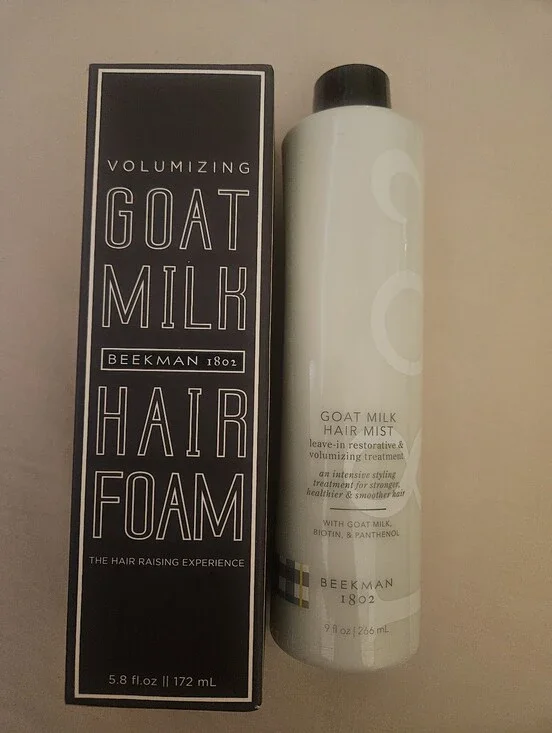 Beekman 1802 Volumizing Goat Milk Hair Foam & Leave In Hair Mist Set Of 2 *NWT*