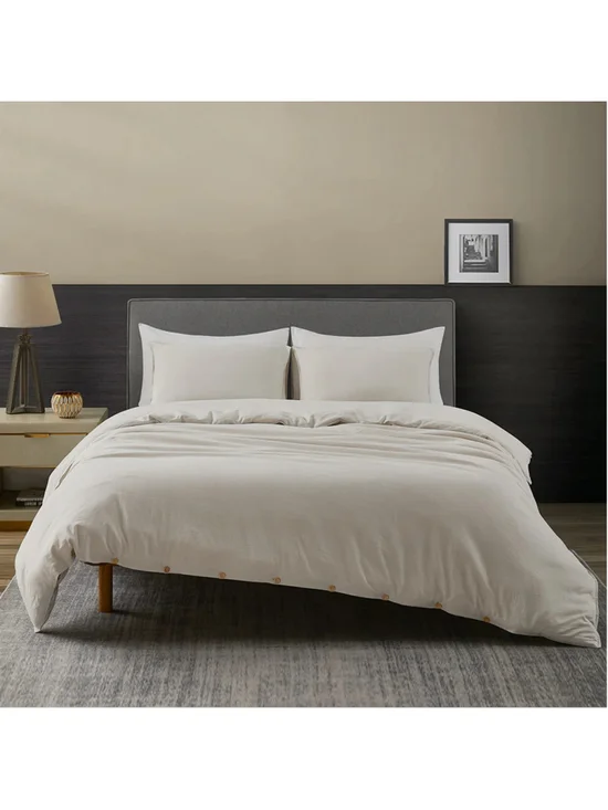 DAPU Linen Cotton King Duvet Cover Set