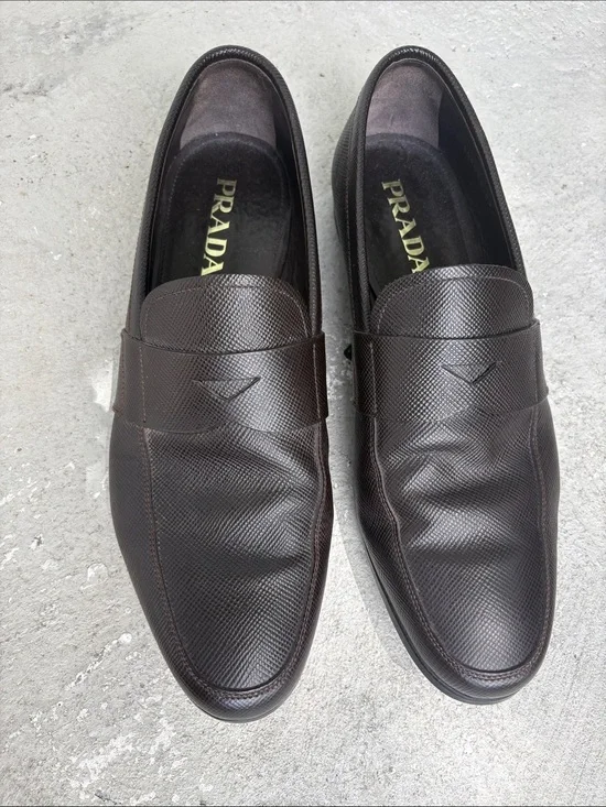 Prada Saffiano leather loafers