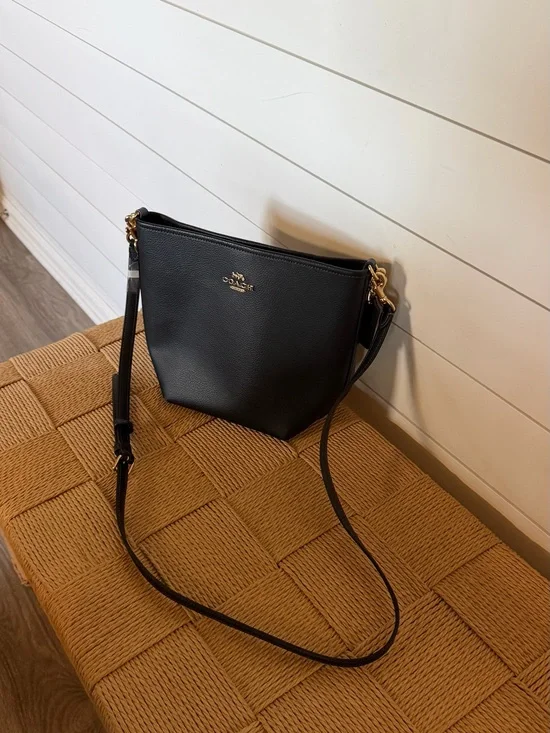 Coach Black Crossbody Bag with Gold Hardware