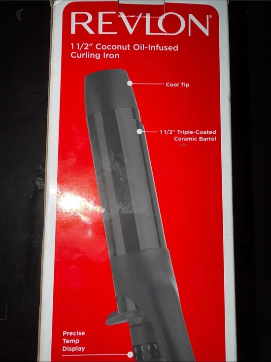 Revlon 1 1/2 Coconut Oil infused Black Curling Iron