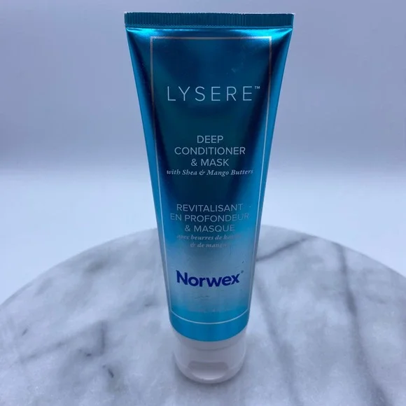 Norwex Lysere 4oz Deep Conditioner & Mask Blue Shea Mango Butter Hydrating Hair