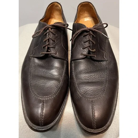 Peter Huber Mens Brown Leather‎ Lace Up Shoes Sz 13M