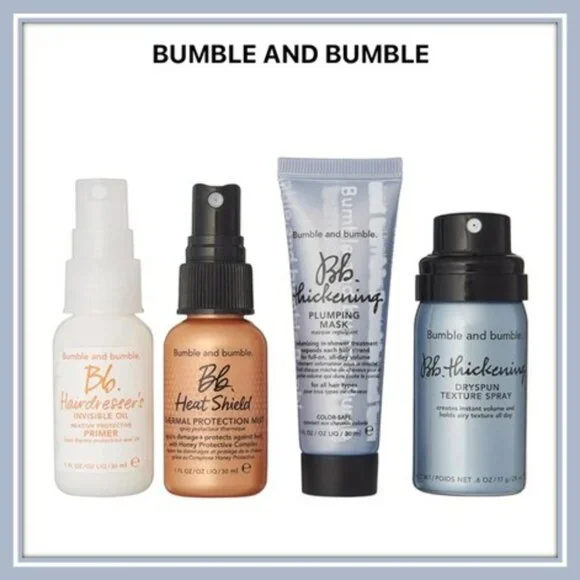 Bumble and Bumble Thickening Plumping Mask Hairdressers Invisible Oil Travel Set