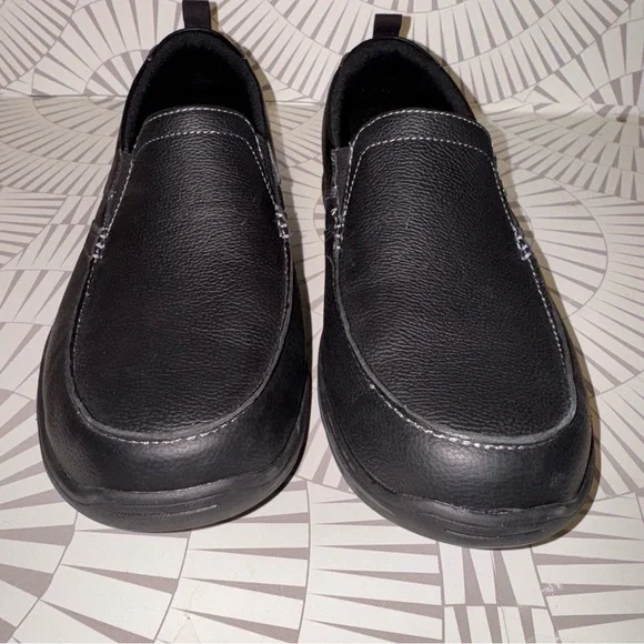 Skechers Men's Harper Forde Black Slip-On Shoes 10 Extra Wide Fit Memory‎ Foam