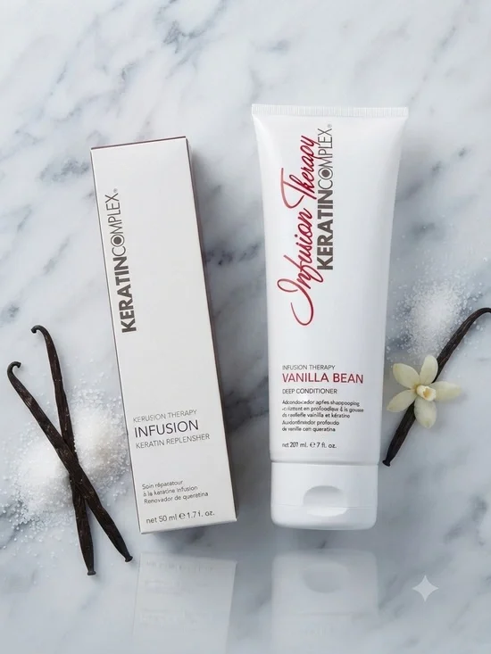 Keratin Complex Infusion Therapy Vanilla Bean Deep Conditioner - White