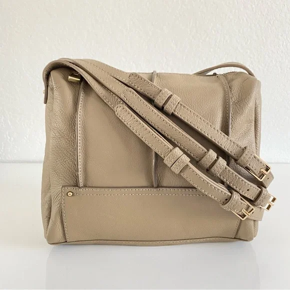 Kelsi Dagger buckle belt leather cross body bag