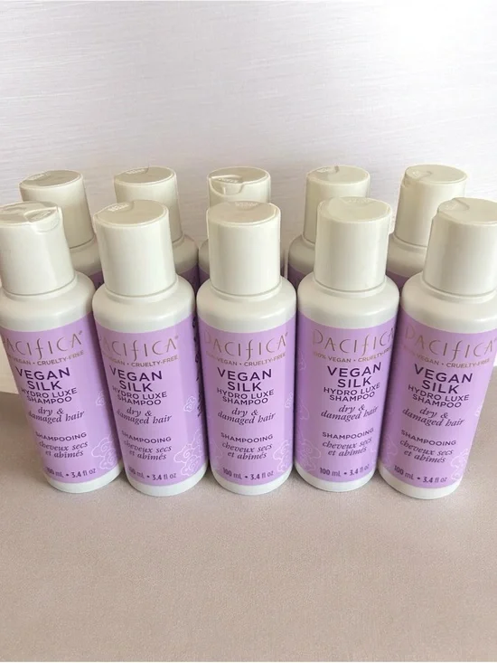 10X Pacifica Vegan Silk Hydro Luxe Shampoo - 100ml each