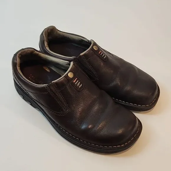Merrell World Legend Stollen J45051 Men’s Size 8 Pebbled Brown Leather Loafers