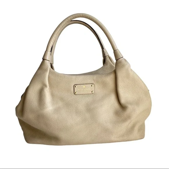 Kate Spade Hobo Bag Berkshire Stevie Purse Y2K Soft Slouchy Real Leather Satchel