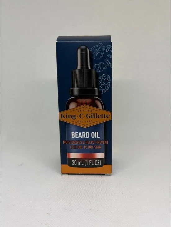 King C. Gillette Beard Oil for Men Argan Moisturize and Soften Beard 1 Pack