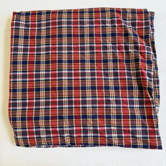 Vintage Ralph Lauren King Duvet Cover Kennebunkport Bedding Preppy Plaid