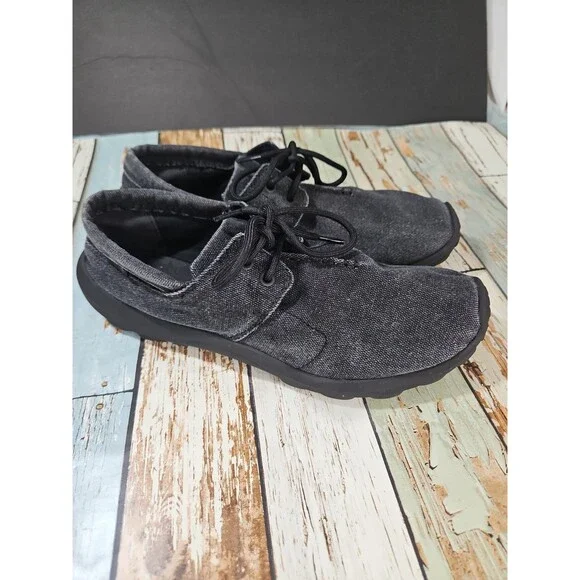 Merrell Jungle Ayers Moc Shoes Mens Size 12 Black Canvas Slip On Loafer Hiking