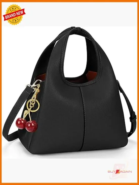Small Hobo Crossbody Bag Faux Leather Satchel Top Handle Handbag