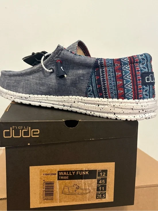 Hey Dude Wendy Sox Multicolor Knit Slip-On with Gray Heel