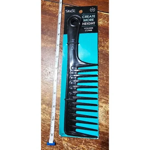 1 Firstline SLEEK Create More Height VOLUME COMB All Hairstyles BLACK