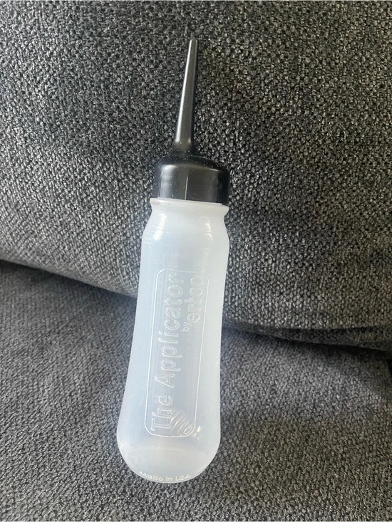 The Applicator by Erico Clear Plastic Applicator Bottle with Black Tip
