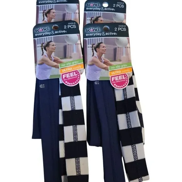 Everyday & Active No-Slip Grip Socks - Black and White