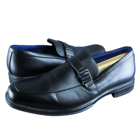 Perry Ellis Men's Justin Loafer Black‎ Synthetic Size 10.5M Gently Used 2025