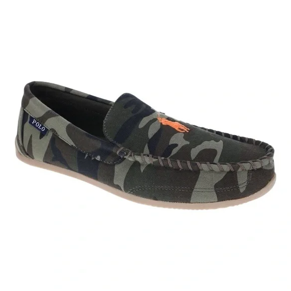 Polo by Ralph Lauren Men's Green Camouflage Slip-Ons