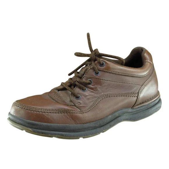 Rockport Shoes‎ Sz 10.5 M Brown Derby Oxfords Leather Men