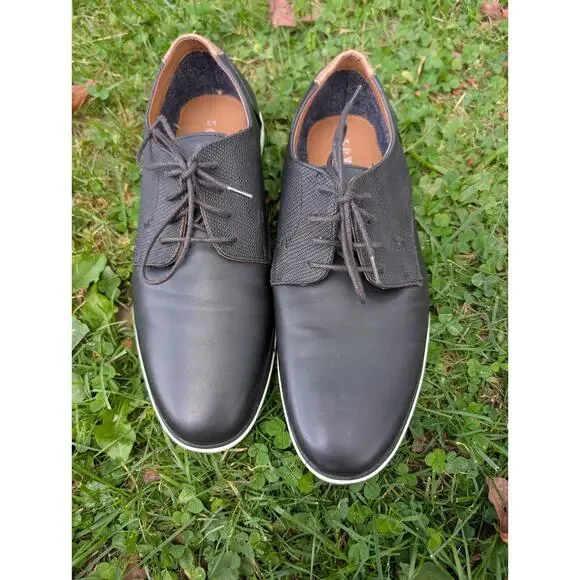 Seven 91 Men's Black Lace Up Oxford Dress‎ Shoes Size 8 Career Special occasion