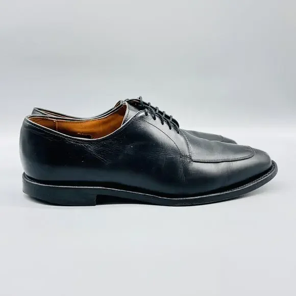 Allen Edmonds Shoes Men 10 Black Delray Leather Dress Oxford Casual Comfort USA