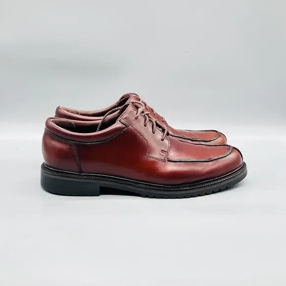 Cole Haan Shoes Mens 11 Brown Leather Country Moc Toe Lace Up Casual Vintage