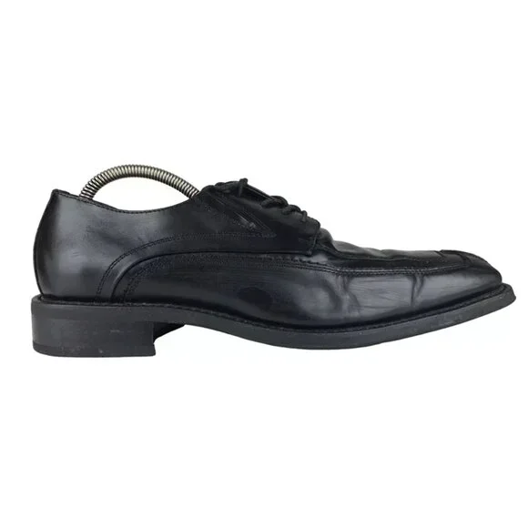 Via Spiga Mens Black Leather Split Toe Classic Derby‎ Dress Shoes Size US 10
