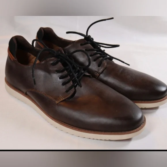 Dr. Scholl's Men's Brown Size 11 Wide Sync Cap Toe Oxford Shoes
